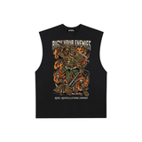 Death Samauri - Raw Edge Cotton Tank Top