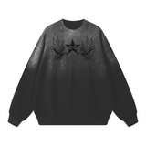 Womens Midnight Siren Vintage Washed Crewneck Sweatshirt