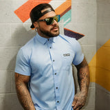 Bamboo Short Sleeve Shirt - Light Blue