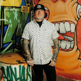 Iconic Bolts Short Sleeve Shirt - White & Black